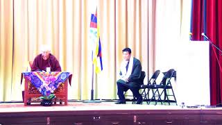 སློབ་དཔོན་ཟམ་གདོང་རིན་པོ་ཆེ་མཆོག་གིས་བྱང་ཀེལ་བོད་རིགས་ཚོར་གསུང་བཤད་གནང་བ།