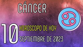 🤗 𝗔𝗹𝗴𝘂𝗶𝗲𝗻 𝗧𝗲 𝗖𝗼𝗻𝗳𝗲𝘀𝗮𝗿𝗮 𝗧𝗼𝗱𝗼 🙌 Horoscopo Cáncer Hoy ♋ 10 de Septiembre de 2023 💰
