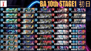 【デュエプレ】バトルアリーナ 10th STAGE1  初日の記録（VR以下）