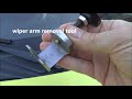 How to adjust wiper arm - Aygo, Citroen C1, Peugeot 107