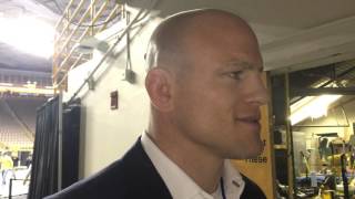 Cael Sanderson after Penn State wins 2016 Big Ten Championships