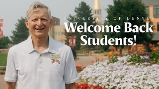 Chancellor Jeremy Haefner Welcomes Students Back for Fall Term 2020 | University of Denver