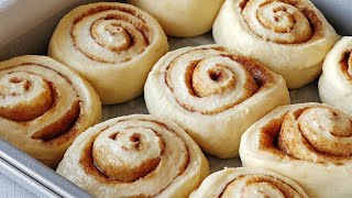 Quick and Easy Homemade Cinnamon Rolls / Soft and Fluffy, No Kneading