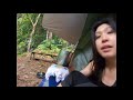 riverside solo camping heavy rain campfire u0026 natural jacuzzi kenaboi state park jelebu