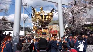 北条節句祭　本宮　笠屋　御旅所　屋台練り歩き　その２