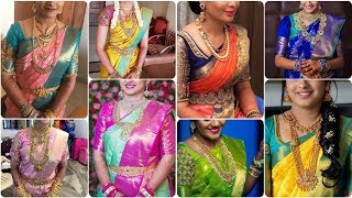 Latest Wedding Silk Saree / Contrast Pattu Saree