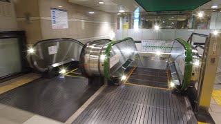 半蔵門線 永田町駅から 1X エスカレータ― 1X エレベーター表参道駅で千代田線ホームへ