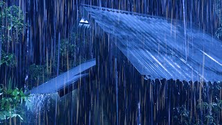 All You Need To Sleep Instantly - Heavy Rain,Impetuous Thunder Sounds on Creaky Tin Roof at Night #2
