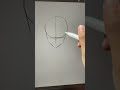 HOW TO DRAW A FACE ON PROCREATE #shorts