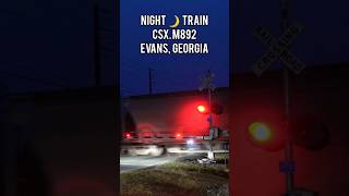 Night 🌙 Train, CSX M892, Evans, Georgia