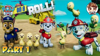 Paw Patrol: On A Roll - Chase & Marshall Let's Save The Ducks Full Game 100% Walkthrough #1