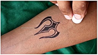 इस ट्रिक से टैटू बना कर देखो बहुत ही आसान है || simple trick Tattoo