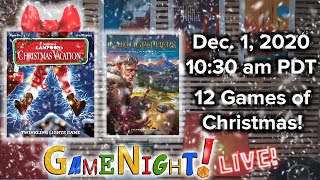 Cartographers \u0026 the Christmas Vacation game with GameNight! Live!!