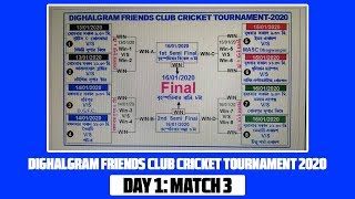 Dighalgram Friends Club Cricket Tournament (DAY 1: MATCH 3)