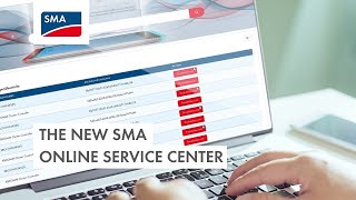 The new SMA Online Service Center (for India and South East Asia)