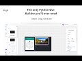 Python GUI Builder - PYUIBuilder