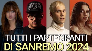 I 30 CANTANTI DEL FESTIVAL DI SANREMO 2024 | Reaction canzoni, Vince Angelina, Annalisa e Geolier