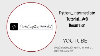 Python Intermediate Tutorial #9 Recursion