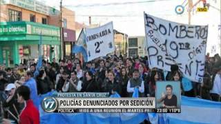 Visión 7 - Santa Cruz: Policías denunciados por sedición