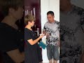 Does anyone understand what trick she is using? Funny video Jun Ge Feng Jie