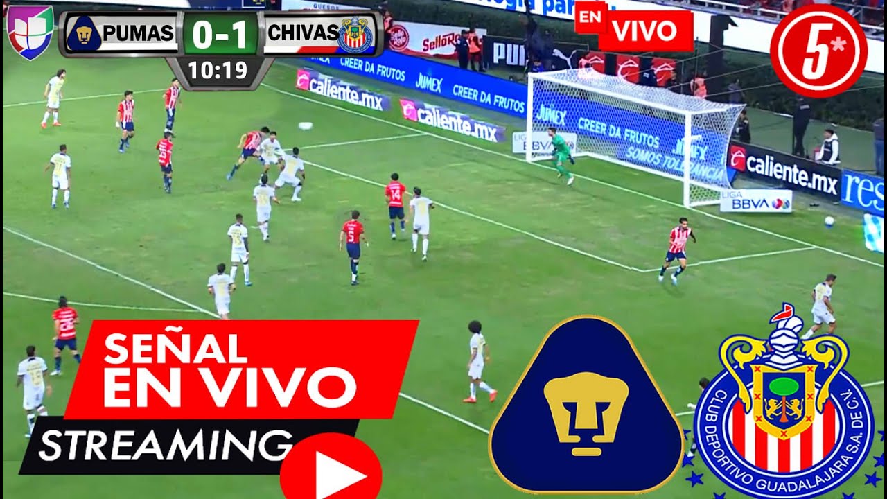 🔴En Vivo Pumas Vs Chivas | Ver Hoy Pumas Vs Chivas En Vivo PARTIDO DE ...