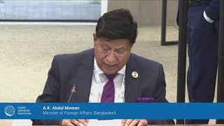 Bangladesh's Minister of Foreign Affairs: Abdul Momen - High-level Dialogue on Adaptation for COP26