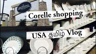 Corelle Dinner Set Shopping|USA Tamil Vlog