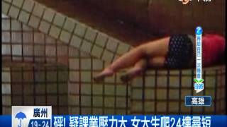 [中視新聞] 砰! 疑課業壓力大 女大生爬24樓尋短  20140506