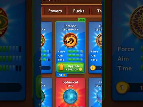 Actualización de Inferno Striker al estado máximo completo – Carrom Pool #Shorts