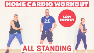 Low impact, fat burning, cardio workout from home.