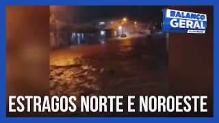 Chuva causou estragos em cidades das regiões serrana, norte e noroeste