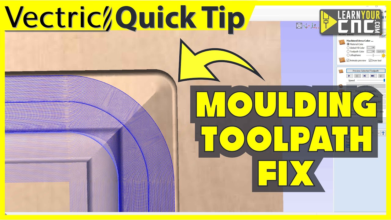 How To Make Radius Corners W/ Moulding Toolpath - VCarve & Aspire Quick ...