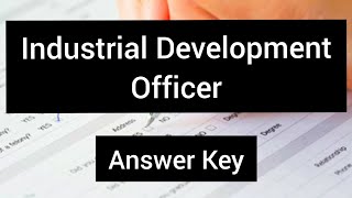 IDO Industry Development Officer Exam Answer Key 2019 | WBPSC IDO exam 2019 | 22.12.2019 | IDO Ans