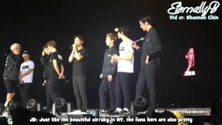 [ENG SUBS] 160221 EXO'Luxion in NY - Ending Ment All members