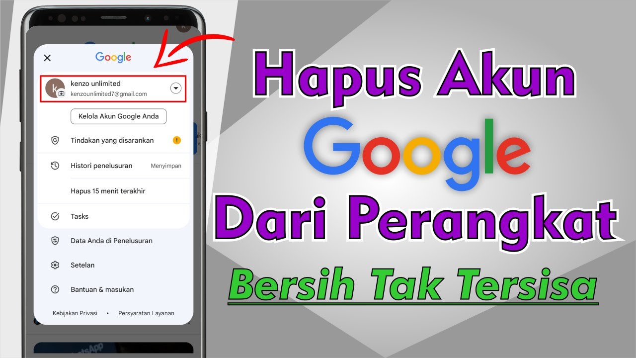 Cara Hapus Akun Google Dari Perangkat - YouTube