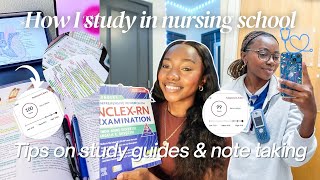 How I Study in Nursing School | Tips on How to Create Study Guides \u0026 Taking Notes