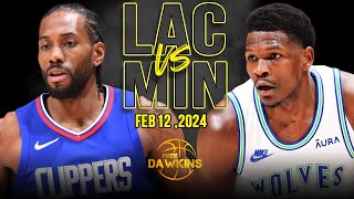 Los Angeles Clippers vs Minnesota Timberwolves  Game Highlights | Feb 12, 2024 |