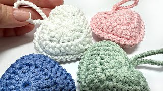 Two beautiful ways to crochet a heart 💕