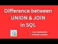 Difference between UNION and JOIN in SQL | Oracle SQL Tutorial for beginners | Techie Creators
