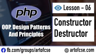 Object Oriented PHP Bangla Tutorial - 06 Class Constructor and Destructor