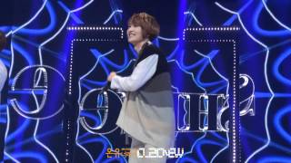 [FANCAM] 120408 Happy Onew jumping \u0026 spinning around after winning (+ eye-contact) @ !|\\|K!g@y0