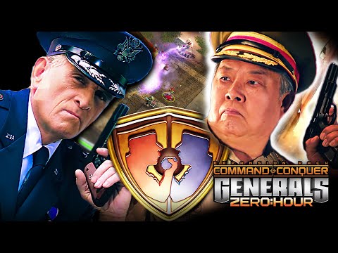 Air Force General vs Infantry General – Hard Difficulty with Commentary C&C Generals Zero Hour