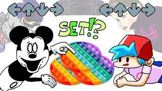 FNF Characters VS Mickey Mouse | POP-IT Battle | FRIDAY NIGHT FUNKIN ANIMATION | Sunday Night