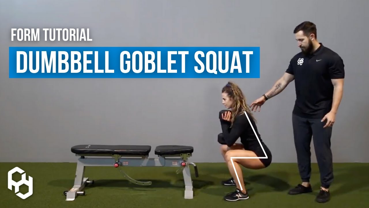 How To Perform Dumbbell Goblet Squat - YouTube