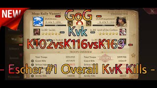 - GoG - KvK - Escher #1 Overall Kills -K102 vs K116 vs K169 -