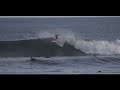 surfing big swell in las flores el salvador