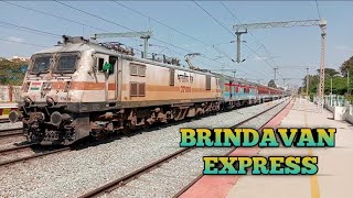 BRINDAVAN EXPRESS 12639 MAS-SBC with 37018 RPM WAP 7 #sr #swr #mas #sbc #ir #wap7 #indianrailways