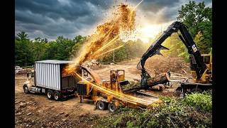 Extreme Wood Grinding & Logging Machines in Action!