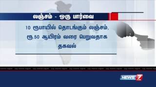 அதிக லஞ்சம் வாங்கும் மாநிலங்களில் தமிழகத்துக்கு 3-வது இடம் | News7 Tamil