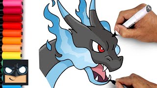 How To Draw Mega Charizard X for Beginners